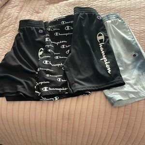 CHAMPION BOYS M (10-12) GYM SHORTS EUC. (Lot of 4)